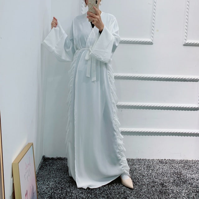 Fashion Chiffon Open Abaya