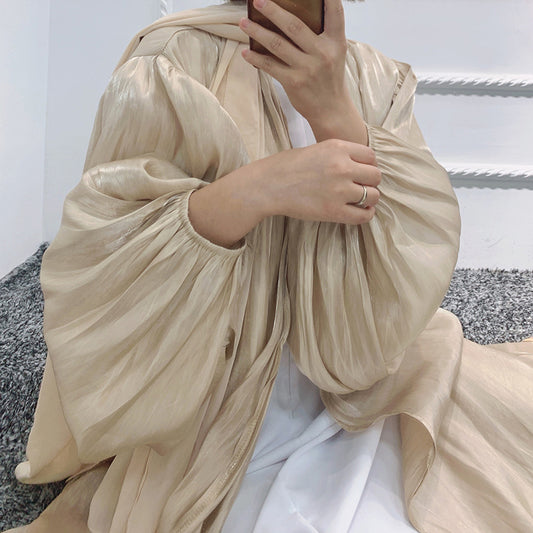 Satin Puff Kimono Abaya